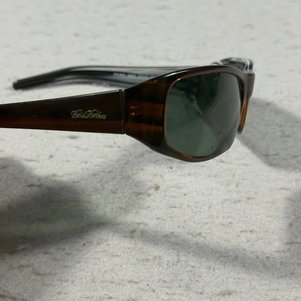 Brooks Brothers BB662S Brown Striped Rectangle Sunglasses Frames 61-17-117